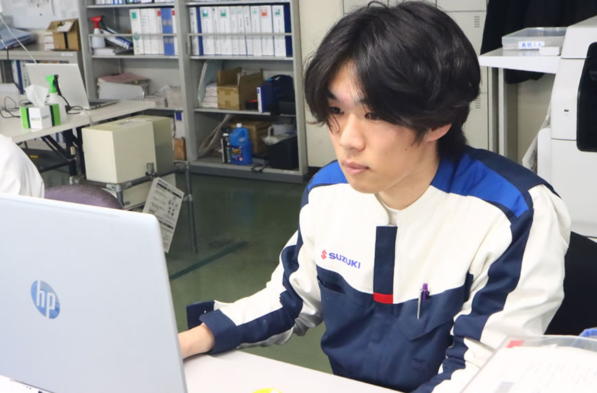 仕事の様子